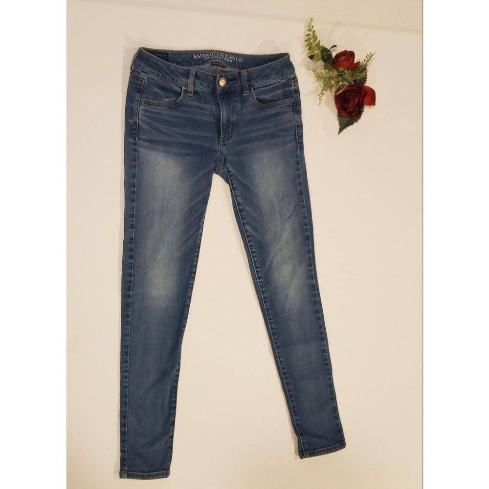 American Eagle Denim Super Stretch Jeggings Size 4